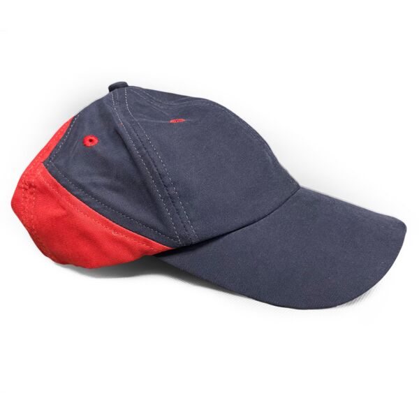 Two colour Nylon Baseball Hat Navy/Red Thumbnail