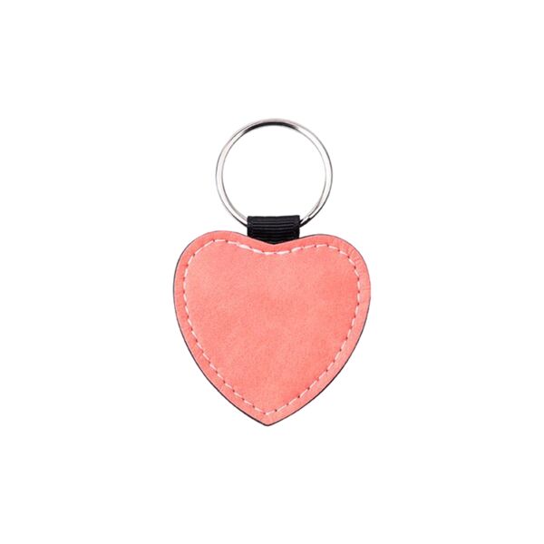 PU Leather Effect Heart Key Ring Thumbnail