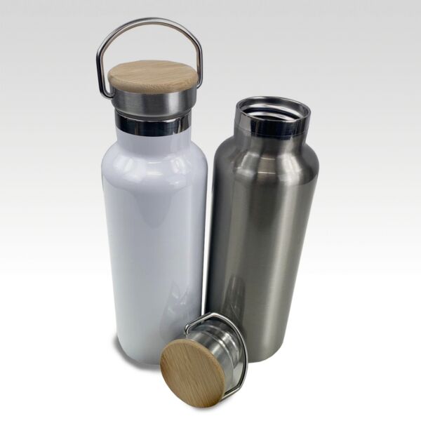 Water Bottle with Bamboo Lid Thumbnail