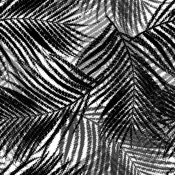 Halftone Tropical Palm Pattern Thumbnail