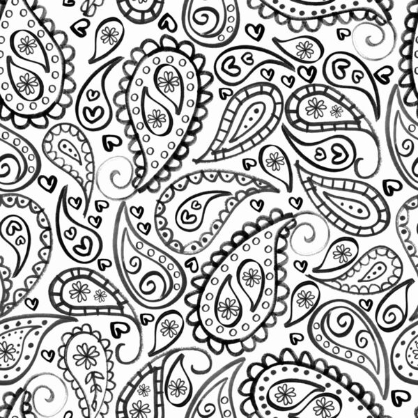 Monochrome Paisley Thumbnail